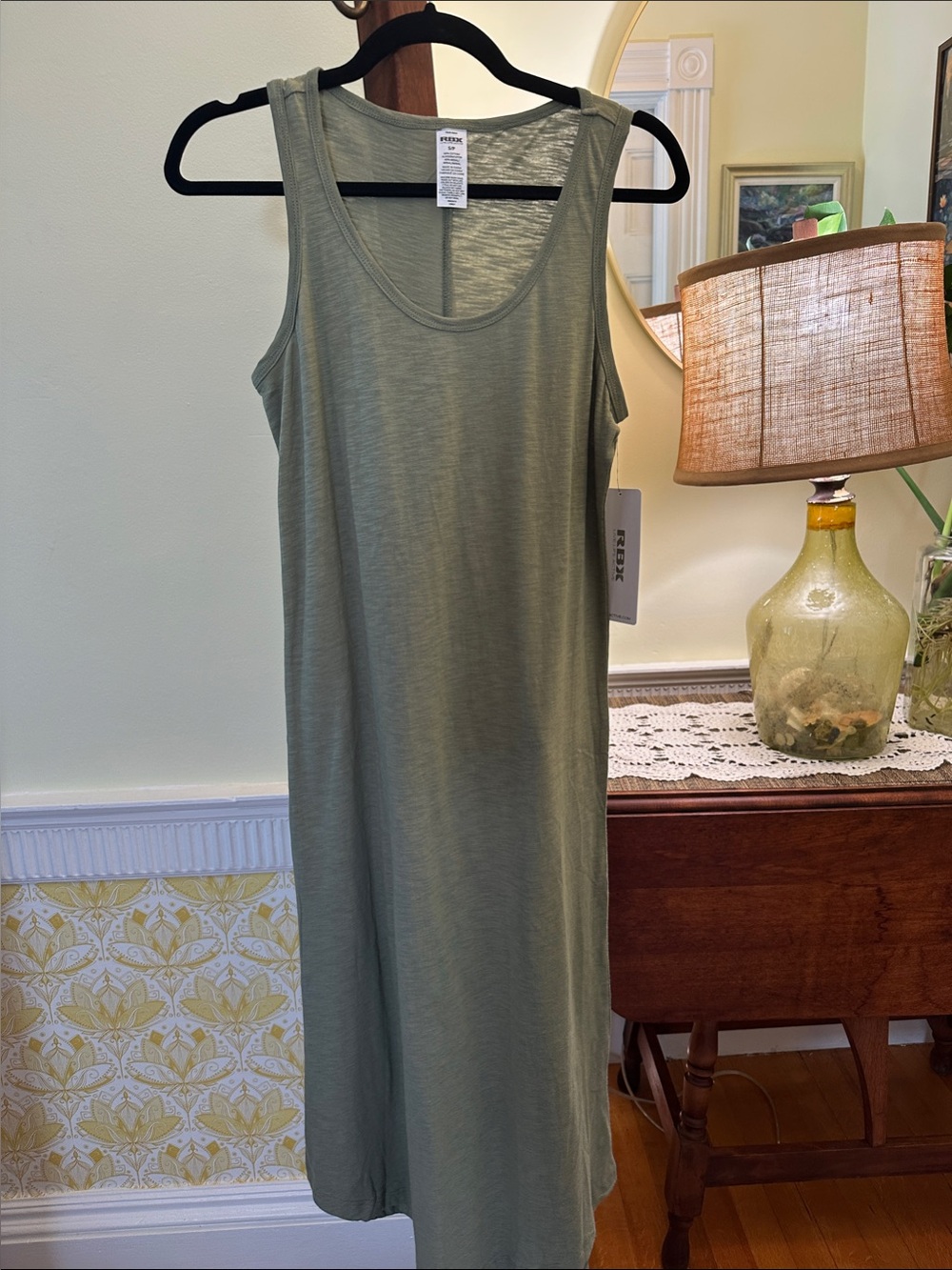 RBX Sleeveless Maxi Dress in Sage NWT